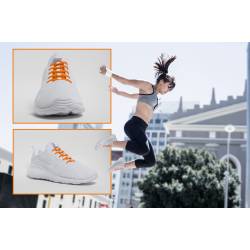 shoeps orange - sznurówki pomarańczowe - fitness